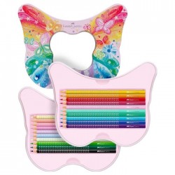 مداد رنگی اسپارگل 12+8 پلی کروم فایبر کاستل اصل