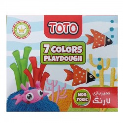 خمیر 7 رنگ مقوایی