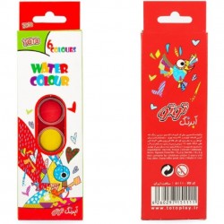 آبرنگ 6 رنگ با جعبه 