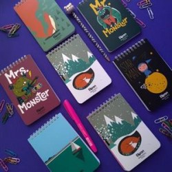 یادداشت 80 برگ 150*100 سیمی فانتزی