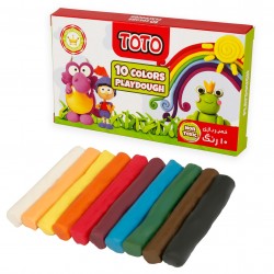 خمیر 10 رنگ مقوایی